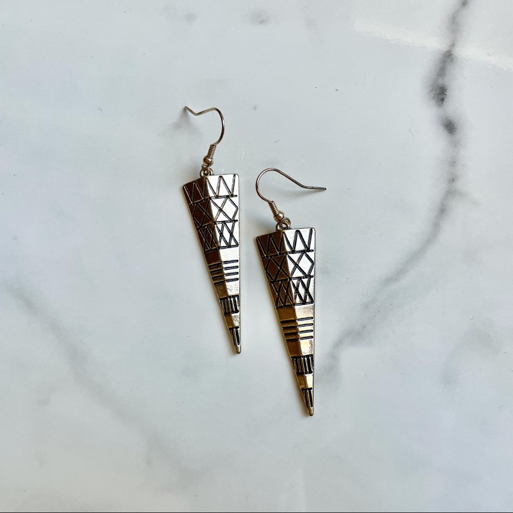 New urban outfitters arrow aztec earrings